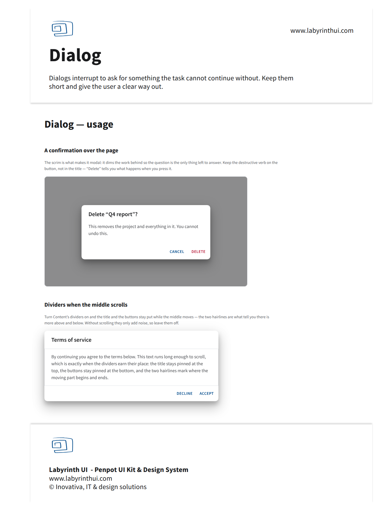 Labyrinth UI — The most comprehensive Penpot UI kit